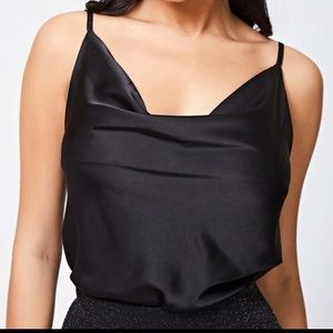 Satin Cowl Neck Cami